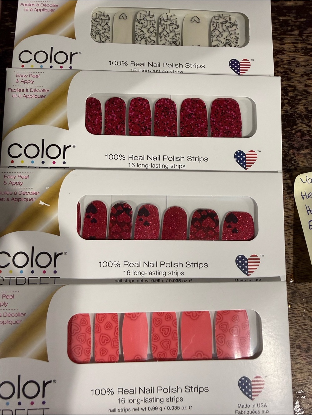 Color Street Valentines Nail Polish Strip bundle (2)